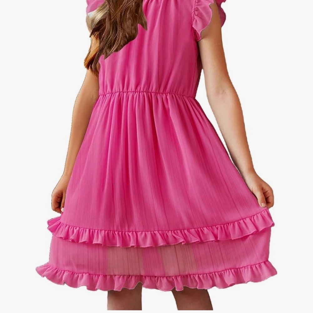 Adorable Pink Ruffle Dress for Kids